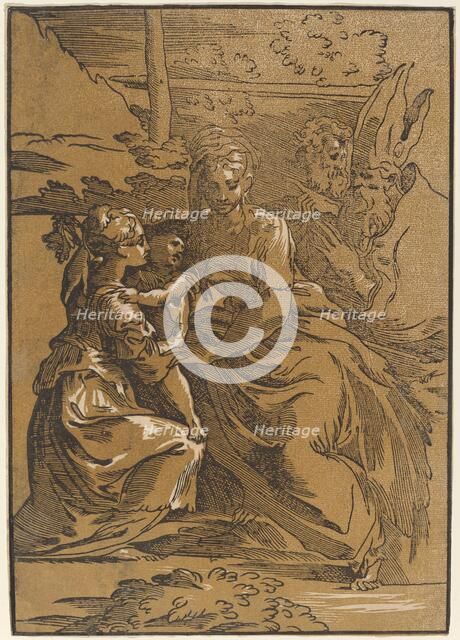 The Holy Family with Two Saints. Creator: Antonio da Trento.