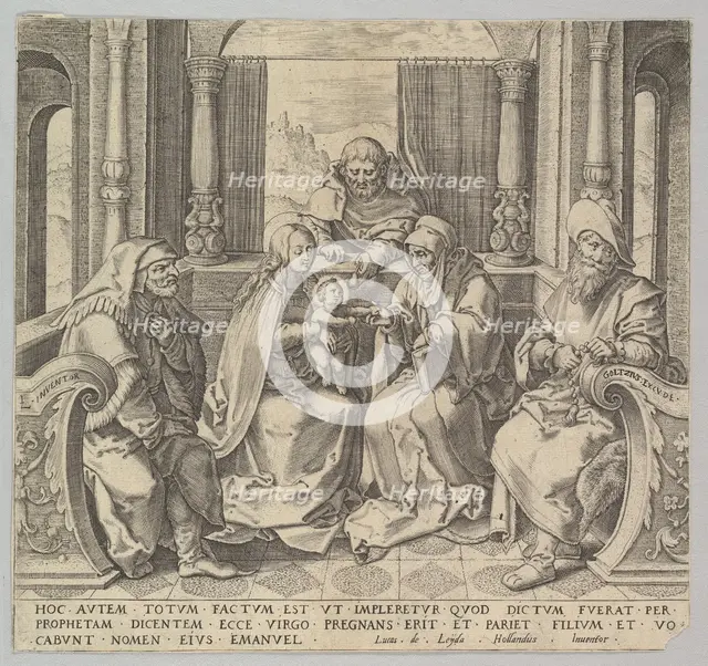 The Holy Kindred, (Virgin and Child with Joseph, Anne and Two Male Saints) (copy).n.d. Creator: Unknown.