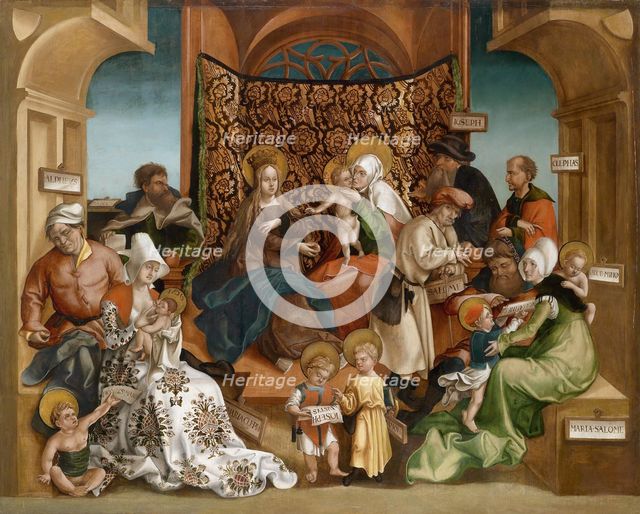 The Holy Kinship. Artist: Breu, Jörg, the Younger (1510-1547)