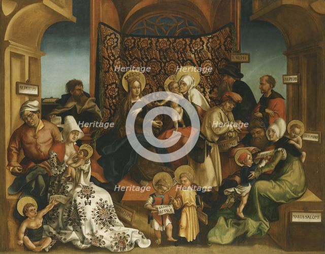 The Holy Kinship. Artist: Breu, Jörg, the Elder (1475-1537)