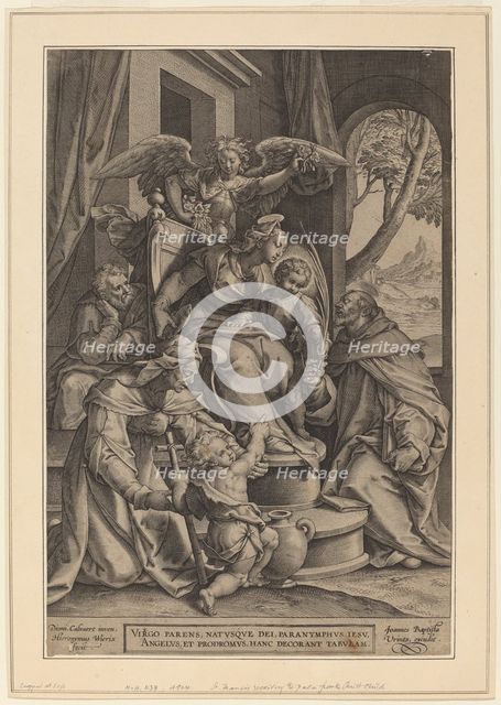 The Holy Kinship, before 1611. Creators: Hieronymous Wierix, Dionisio Calvaert.