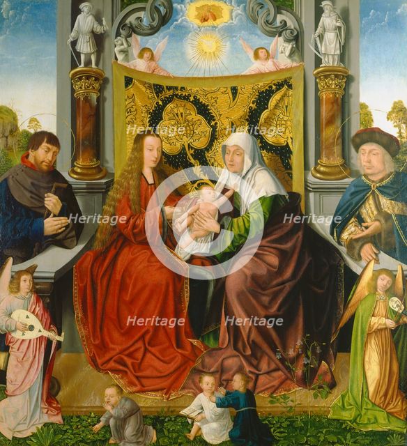 The Holy Kinship, c1520. Creator: Master of the Holy Blood.