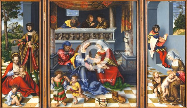 The Holy Kinship (so-called "Torgau Altarpiece"), 1509. Creator: Lucas Cranach the Elder.