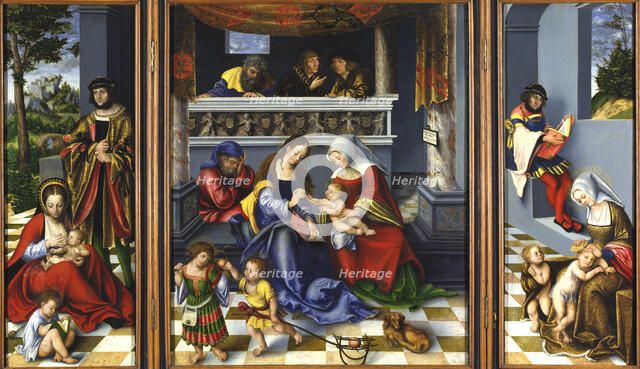 The Holy Kinship (so-called "Torgau Altarpiece"), 1509. Creator: Lucas Cranach the Elder.