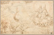 The Holy Infant Adoring the Trinity, n.d. Creator: Alonso Cano