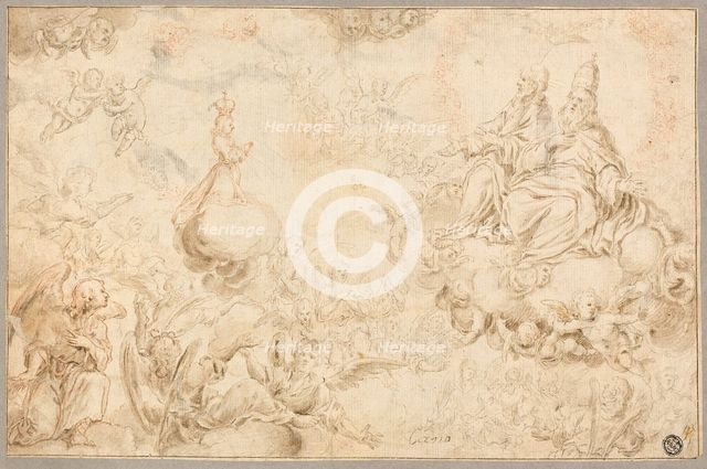 The Holy Infant Adoring the Trinity, n.d. Creator: Alonso Cano.