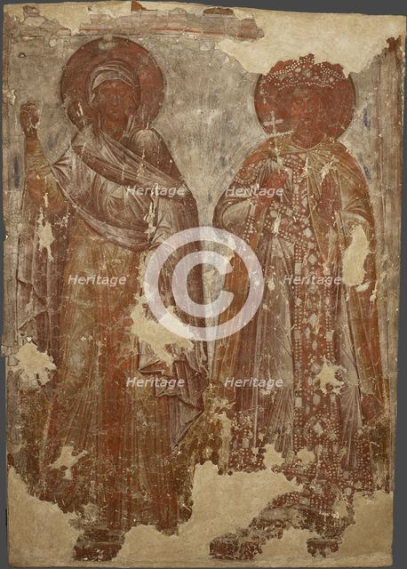 The Holy Martyrs, 14th century. Artist: Ancient Russian frescos  