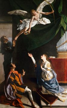 The Holy Martyrs Cecilia, Valerian and Tiburtius, 1606-1607. Creator: Gentileschi, Orazio (1563-1638)