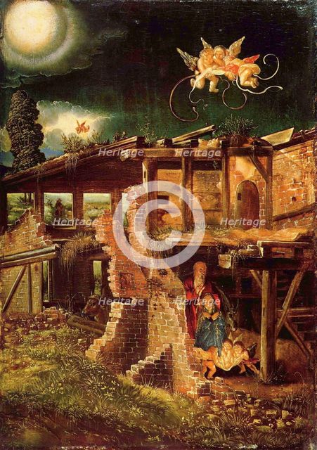 The Holy Night (The Nativity of Christ), c. 1513. Artist: Altdorfer, Albrecht (c. 1480-1538)
