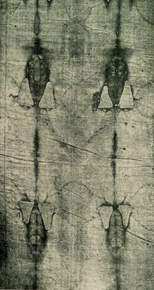 The Holy Shroud - Imprint of the Body: Front View 1902. Creator: Unknown