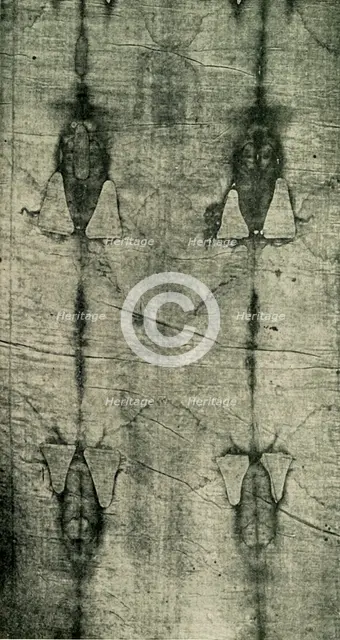 'The Holy Shroud - Imprint of the Body: Front View', 1902. Creator: Unknown.