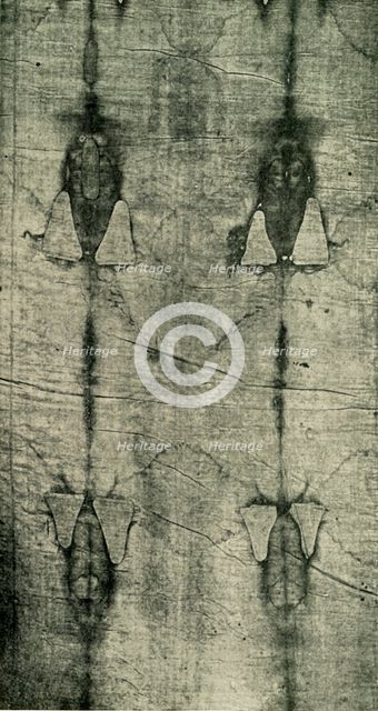 'The Holy Shroud - Imprint of the Body: Front View', 1902. Creator: Unknown.