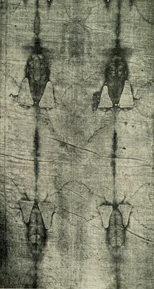 The Holy Shroud - Imprint of the Body: Front View 1902. Creator: Unknown