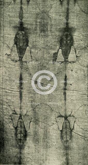'The Holy Shroud - Imprint of the Body: Front View', 1902. Creator: Unknown.
