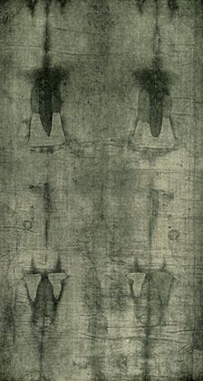The Holy Shroud - Imprint of the Body Seen From Behind 1902. Creator: Unknown