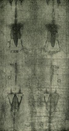 The Holy Shroud - Imprint of the Body Seen From Behind 1902. Creator: Unknown