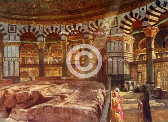 'The Holy Rock Beneath the Dome of the Rock', 1902. Creator: John Fulleylove.