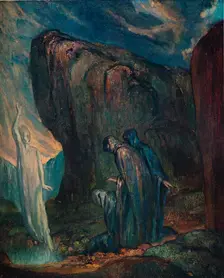 The Holy Women and the Angel of the Resurrection 1910. Artist: Charles S Ricketts