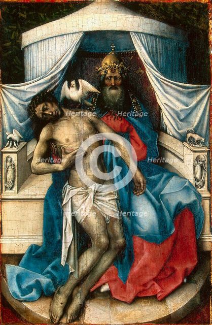 The Holy Trinity', 1430s. Creator: Campin, Robert (ca. 1375-1444).