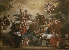 The Holy Trinity with St Philip Neri in Glory, c1727-1730. Artist: Francesco Solimena