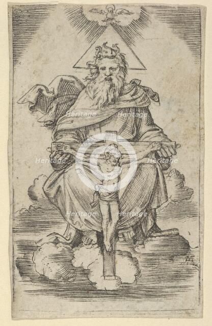The Holy Trinity, ca. 1500-27. Creator: Marcantonio Raimondi.