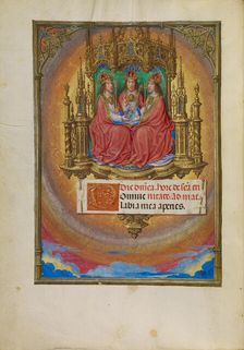 The Holy Trinity Enthroned; Spinola Hours, about 1510-1520. Creator: Master of James IV of Scotland