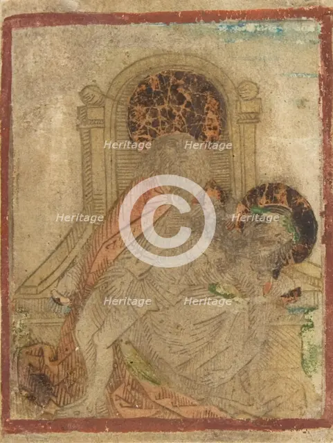 The Holy Trinity (Schr. 774a), 15th century., 15th century. Creator: Anon.