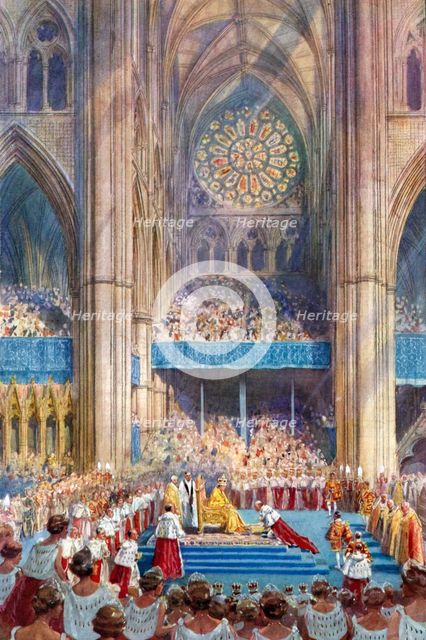 The Homage', George VI's coronation ceremony, 12 May 1937, (1937).Artist: Henry Charles Brewer