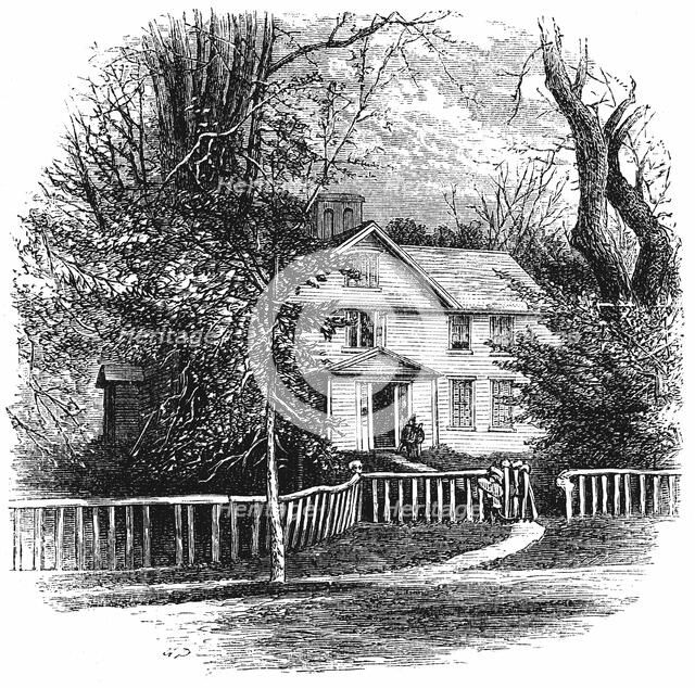 The home of Amos Benson Alcott (1799-1888), Concord, Massachusetts, 1875. Artist: Unknown
