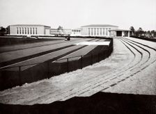The home of German sport and adjacent swimming hall, Berlin, Germany, 1936