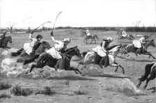 'The Home of Polo - Natives of Manipur playing the National Game 1891. Creator: Unknown