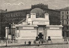 The Home of the Vienna Secession, from: "Over Land and Sea", 1898, No. 13, 1898. Creator: Anonymous