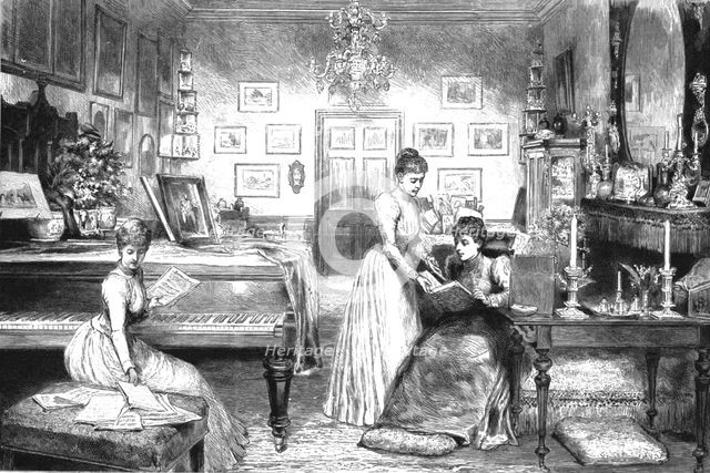 ''The home of TRH Prince and Princess Christian, The Boudoir, Cumberland Lodge', 1891. Creator: Unknown.