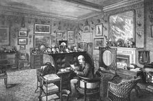 'The home of TRH Prince and Princess Christian, The Study, Cumberland Lodge 1891. Creator: Unknown