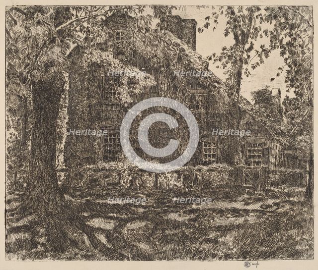 The "Home Sweet Home" Cottage, Easthampton, 1921. Creator: Frederick Childe Hassam.