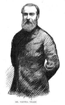 The Home Rule debate in the House of Commons, Mr Parnell tragic 1886. Creator: Unknown