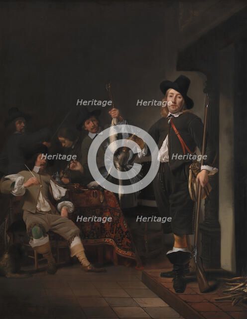 The Homecoming of a Fowling Party, 1618-1652. Creators: Simon Kick, Frans Hals.