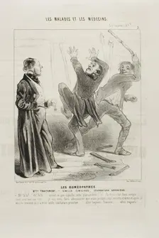 The Homeopaths: Second Treatment (plate 5), 1843. Creator: Charles Emile Jacque