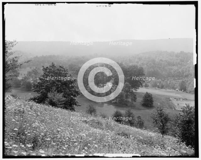 The Homestead from Sunset Hill, Hot Springs, Va., c1913. Creator: Unknown.