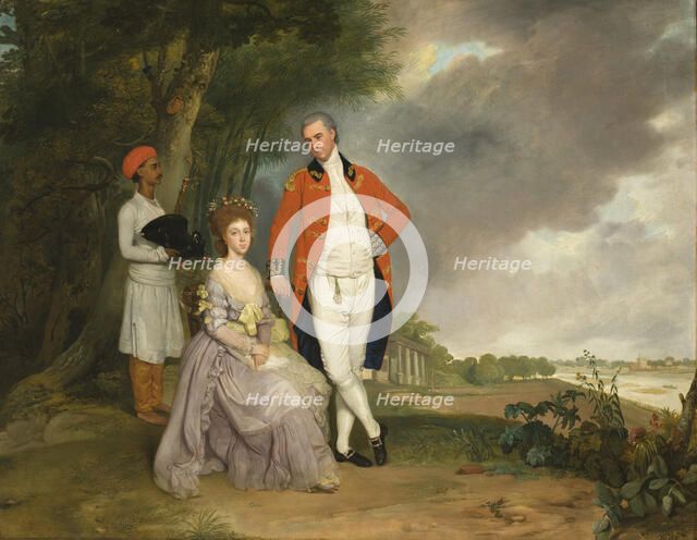 The Hon. William Monson and His Wife, Ann Debonnaire, c1786. Creator: Arthur William Devis.