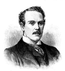 The Hon. Alfred Lyttelton, new M.P. for Warwick and Leamington, 1895. Creator: P Naumann