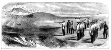 The Hon. Artillery Company of London Practising with the Rifle at Seaford, Sussex, 1858. Creator: Unknown