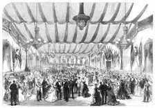 The Hon. Artillery Company's Ball given to the Prince and Princess of Wales, 1870. Creator: Unknown