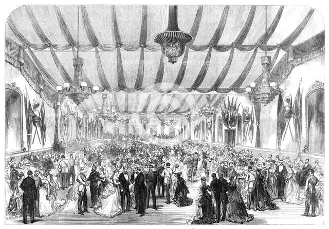 The Hon. Artillery Company's Ball given to the Prince and Princess of Wales, 1870. Creator: Unknown.