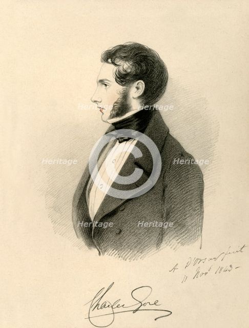 'The Hon. Charles Gore', 1843. Creator: Richard James Lane.