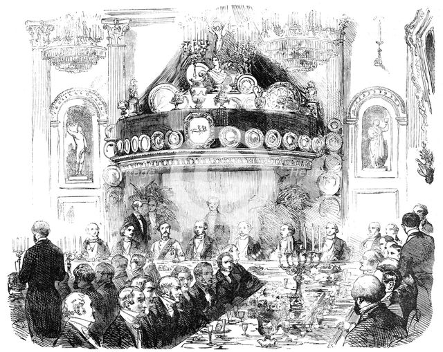 The Hon. East India Company's Banquet at the London Tavern to Lieutenant-General Patrick Grant, C.B. Creator: Unknown.