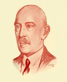 The Hon. Maurice Baring 1928. Creator: Frank E Slater