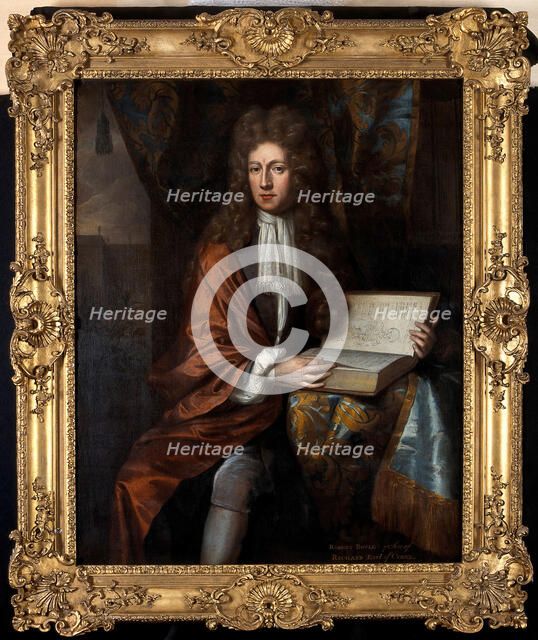 The Hon Robert Boyle, experimental philosopher. Creator: Unknown.