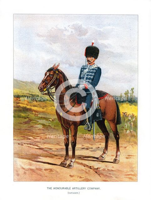 'The Honourable Artillery Company (Cavalry)', c1890.Artist: H Bunnett