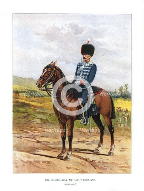 'The Honourable Artillery Company (Cavalry)', c1890.Artist: H Bunnett